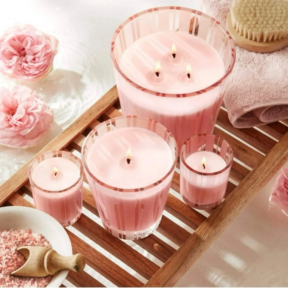 Nest Wellness Pink Scented Candle